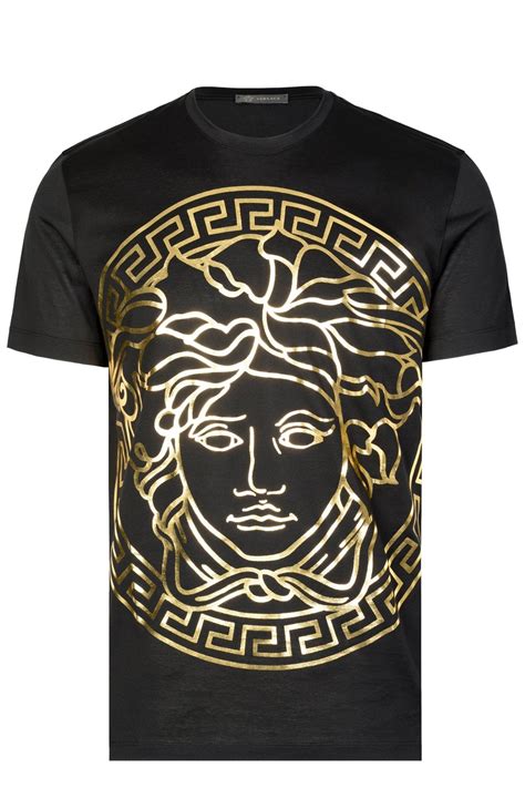 versace medusa red t shirt|Versace t shirt medusa head.